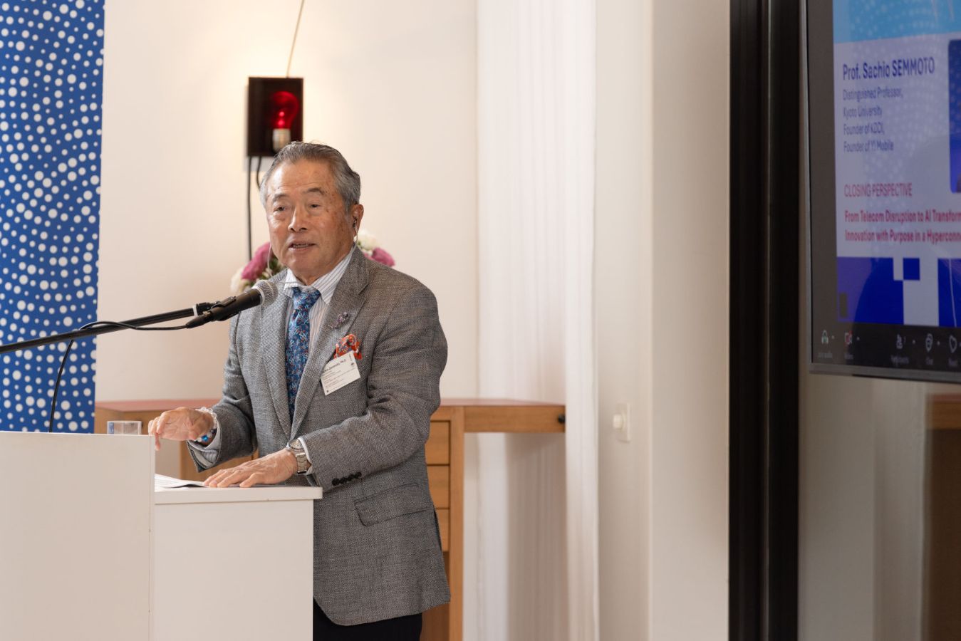 Distinguished Prof. Sachio Semmoto, Kyoto University, Founder of KDDI, Founder of Y! Mobile.